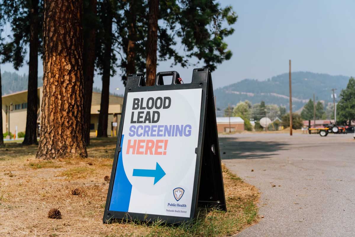 Blood Lead Screen sign. Photo courtesy of the Daily Yonder.
